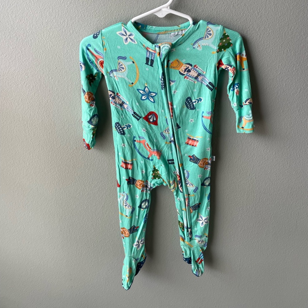 Posh Peanut Fritz Nutcracker Holiday Fitted Bamboo Footie Pajamas